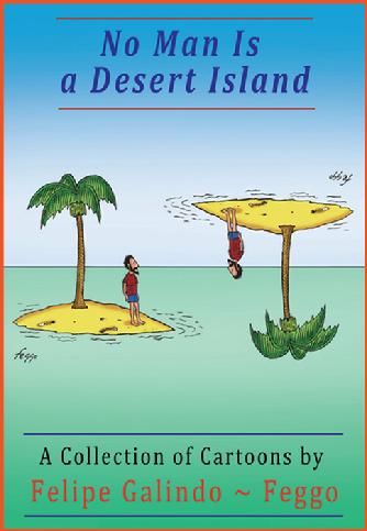 No man is a Desert Island, cartoons,